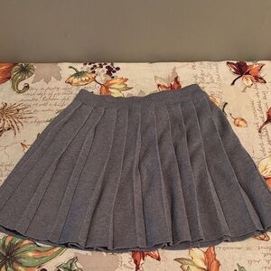 Virgil Kids Gray Pleated Skirt